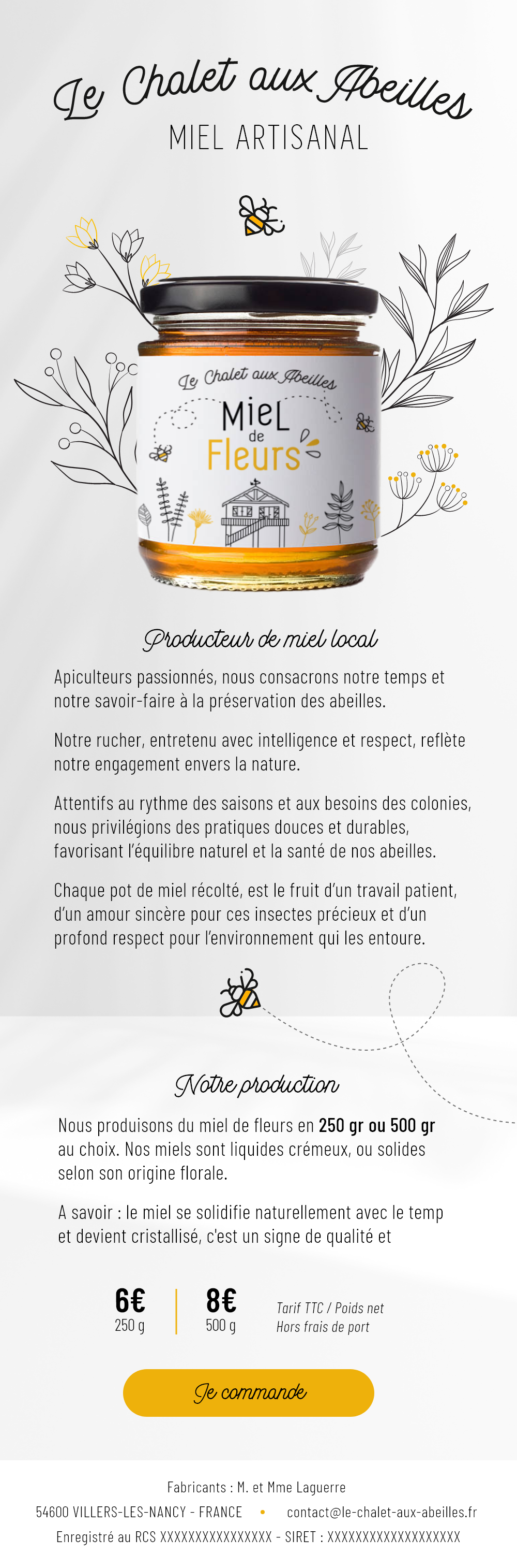 Le chalet aux abeilles — visuel